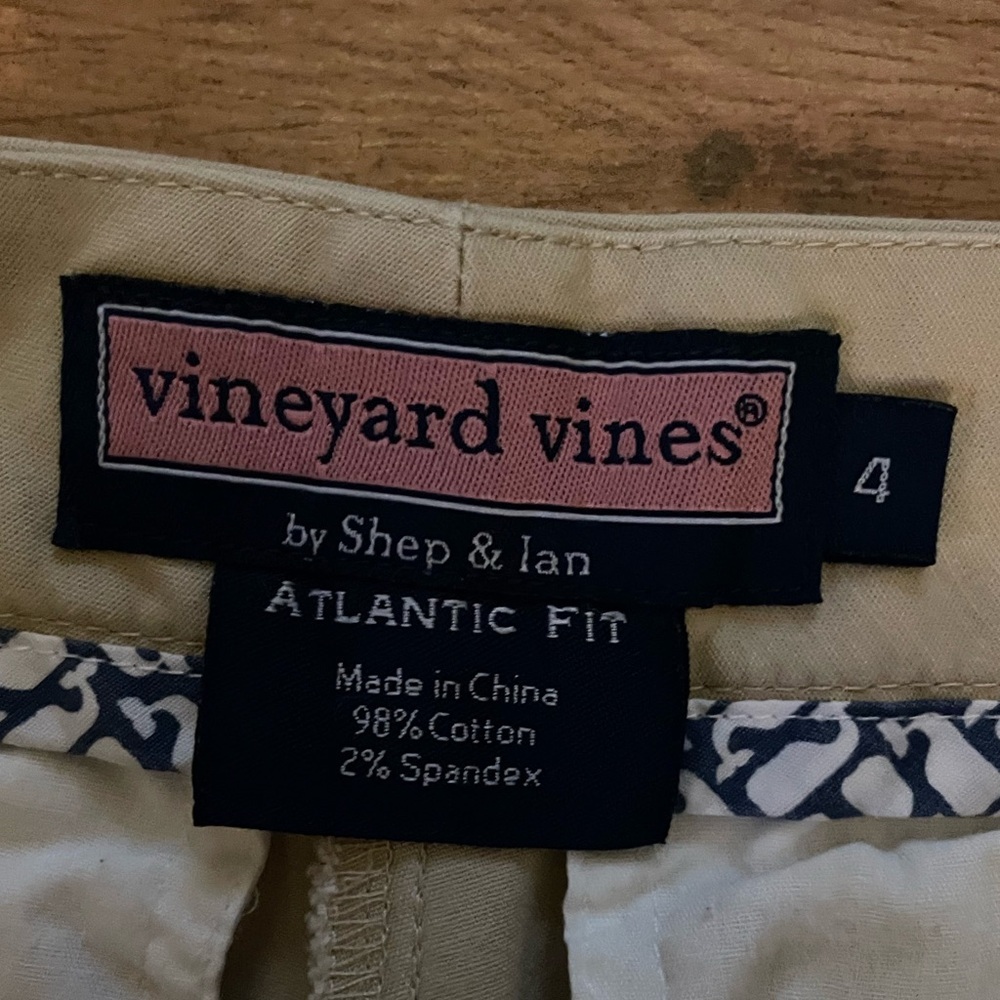 Vineyard Vines Cream Pants Classic Style - Picture 4 of 4